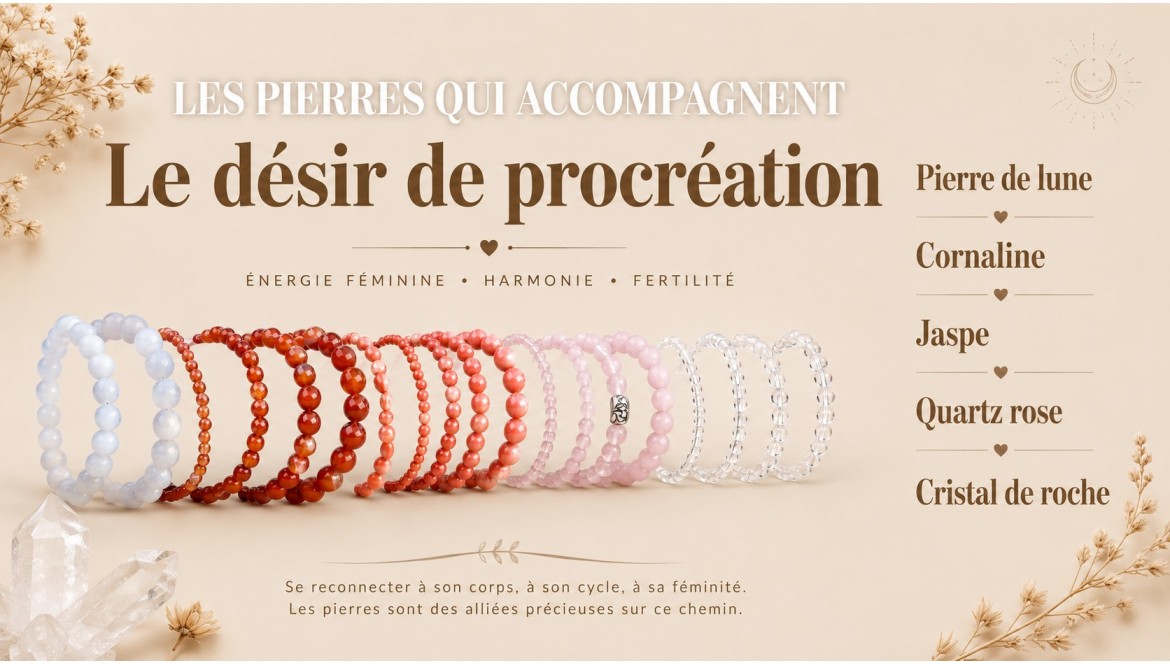 Les pierres qui accompagne le désire de procréation
